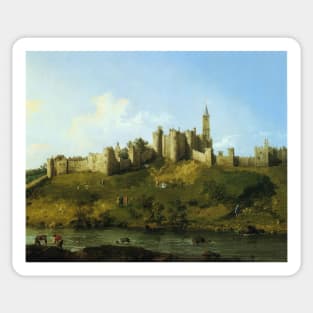 alnwick castle 1747 - Canaletto Sticker